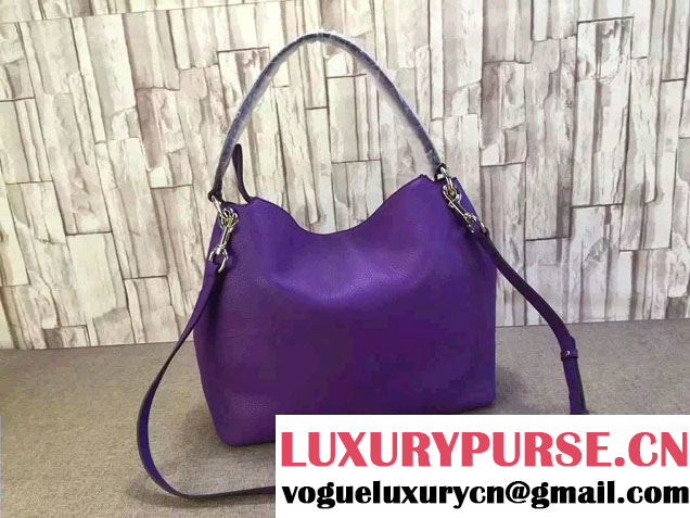 Gucci Soho Calfskin Leather Shoulder Bag 408825 Purple 2016