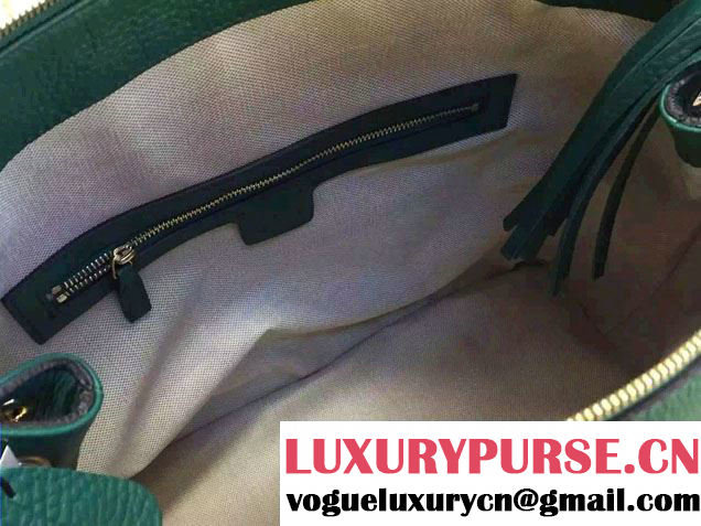 Gucci Soho Calfskin Leather Shoulder Bag 408825 Green 2016