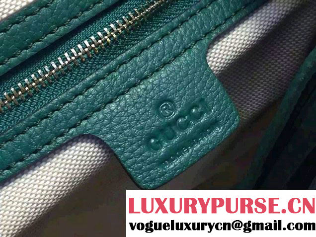 Gucci Soho Calfskin Leather Shoulder Bag 408825 Green 2016
