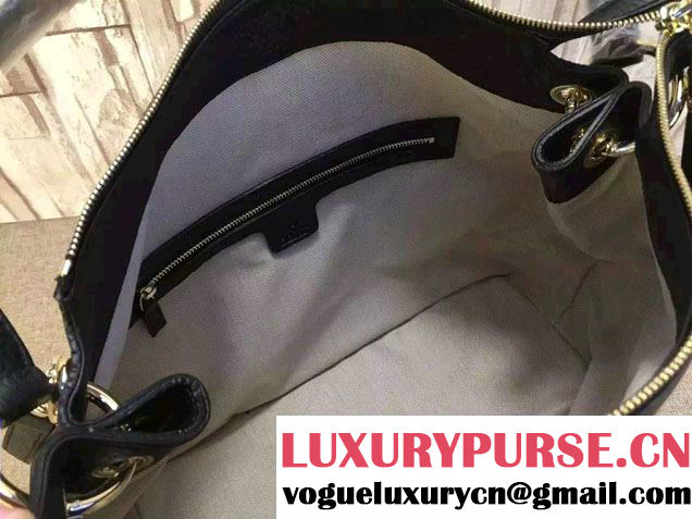 Gucci Soho Calfskin Leather Shoulder Bag 408825 Black 2016