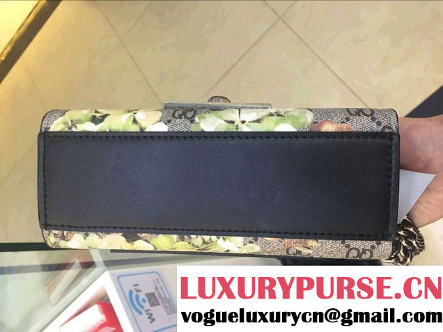 Gucci Padlock Blooms Shoulder Bag 409487 Black 2015/2016