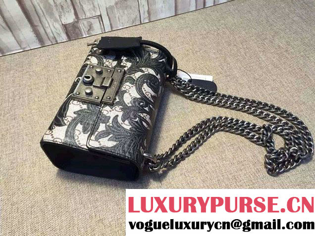 Gucci Padlock Arabesque Shoulder Bag 409487 Black 2015/2016