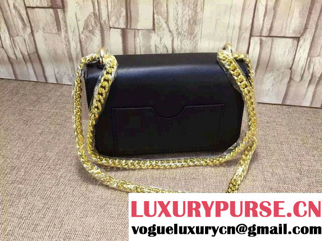 Gucci Padlock Leather Shoulder Bag 409487 Black 2015/2016