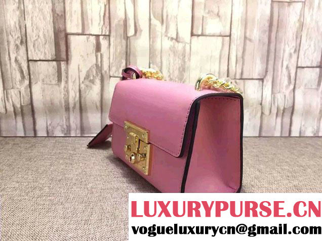 Gucci Padlock Leather Shoulder Bag 409487 Pink 2015/2016
