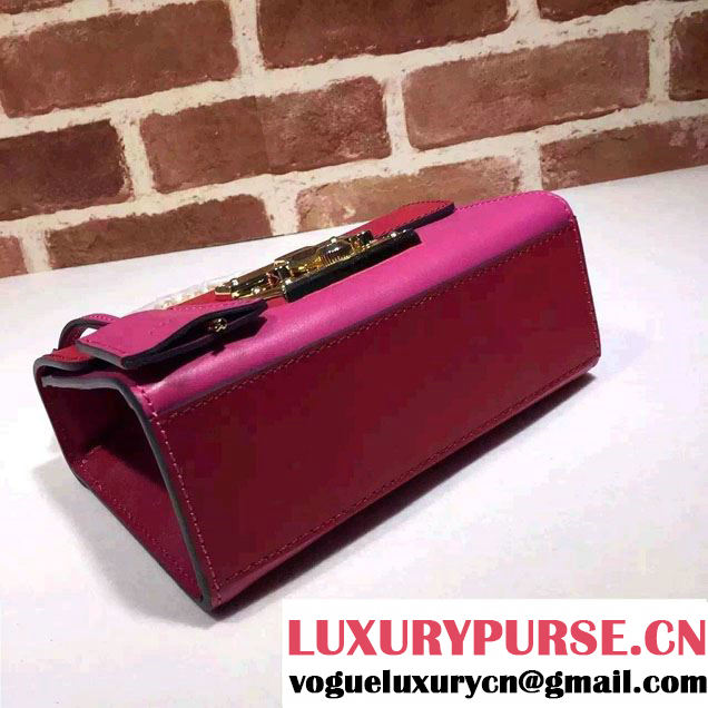 Gucci Padlock Leather Shoulder Bag 409487 Red 2015/2016