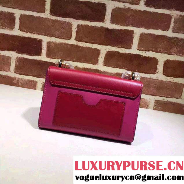 Gucci Padlock Leather Shoulder Bag 409487 Red 2015/2016