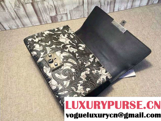 Gucci Padlock Arabesque Shoulder Bag 409486 Black 2015/2016