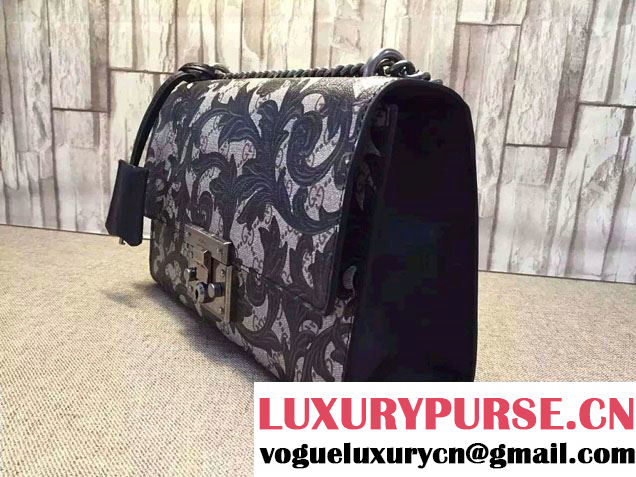 Gucci Padlock Arabesque Shoulder Bag 409486 Black 2015/2016