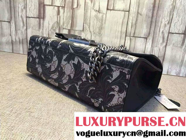 Gucci Padlock Arabesque Shoulder Bag 409486 Black 2015/2016