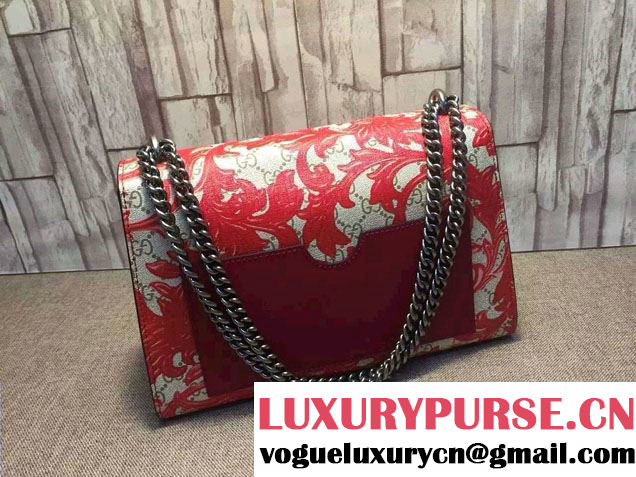 Gucci Padlock Arabesque Shoulder Bag 409486 Red 2015/2016