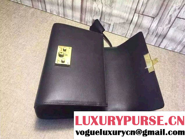 Gucci Padlock Leather Shoulder Bag 409486 Black 2015/2016