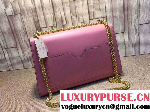Gucci Padlock Leather Shoulder Bag 409486 Pink 2015/2016