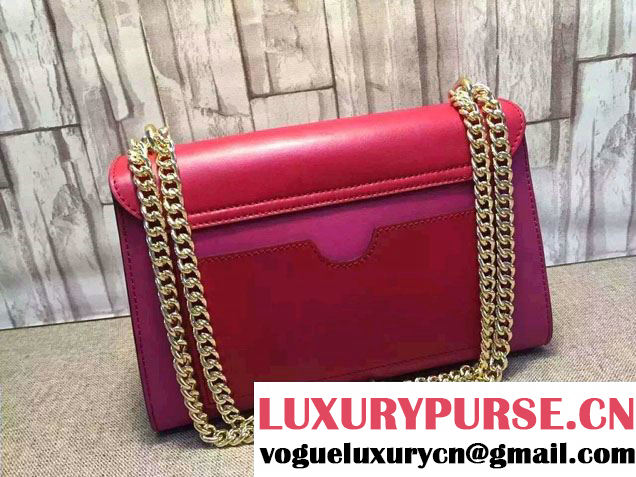 Gucci Padlock Leather Shoulder Bag 409486 Red 2015/2016
