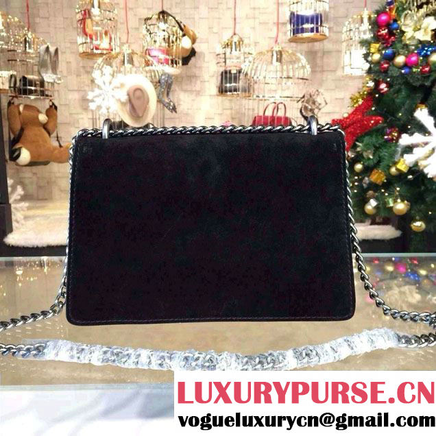 Gucci Dionysus Suede Shoulder Bag 400249 Black 2016