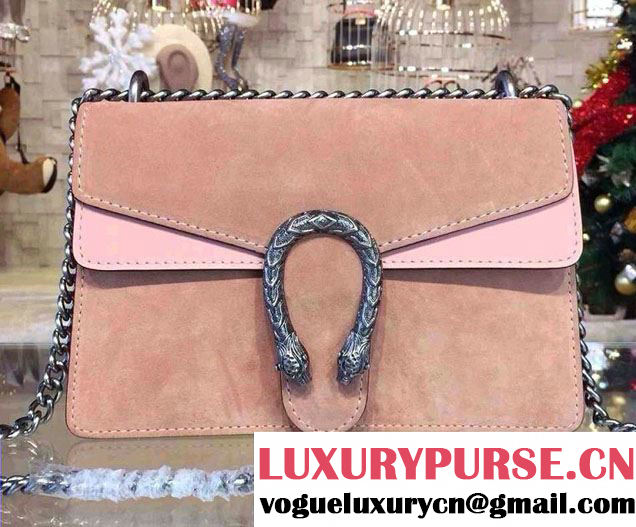 Gucci Dionysus Suede Shoulder Bag 400249 Nude Pink 2016