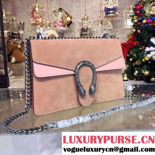 Gucci Dionysus Suede Shoulder Bag 400249 Nude Pink 2016