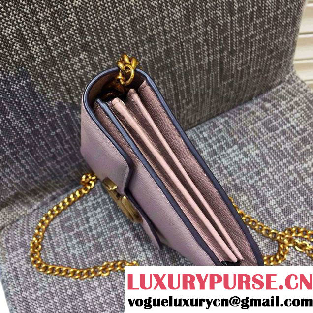 Gucci GG Marmont Leather Mini Chain Bag 401232 Pink 2016