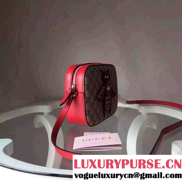 Gucci Bee Camera Shoulder bag 412008 Brown 2016