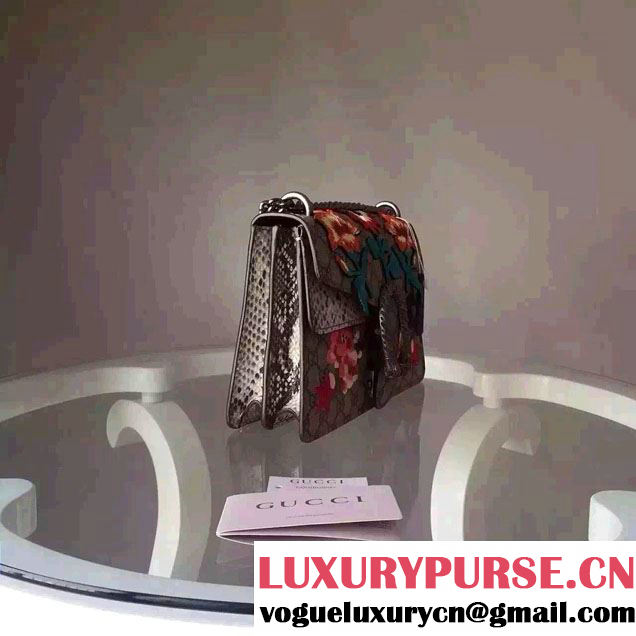 Gucci Dionysus GG Supreme Sunflower Embroidered Shoulder Bag 400249 2016
