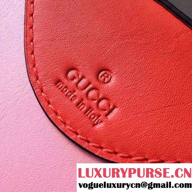 Gucci Cat Mask Plexiglass Clutch Bag 408532 Pink 2016