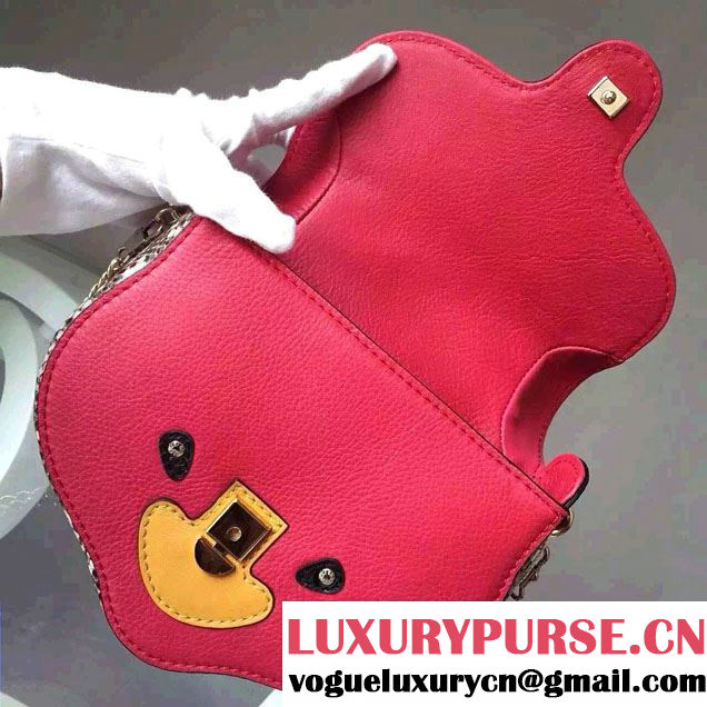 Gucci Cat Mask Plexiglass Clutch Bag 408532 Pink 2016