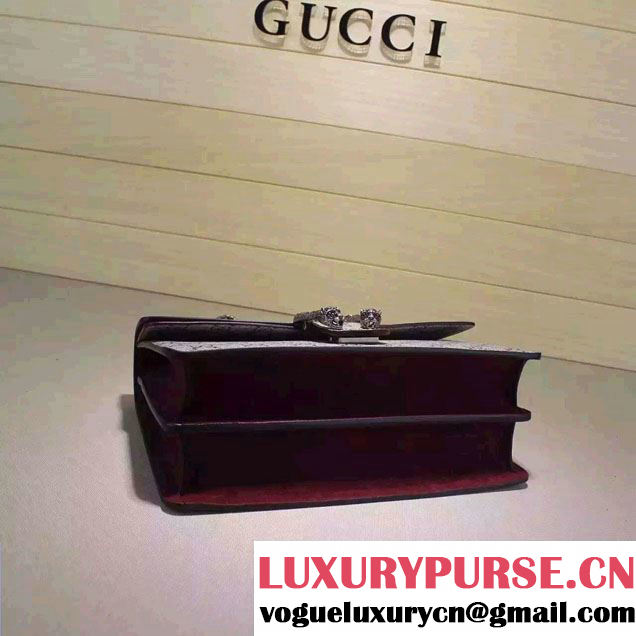 Gucci Dionysus Blooms Print GG Supreme Shoulder Bag 400249 Burgundy 2015