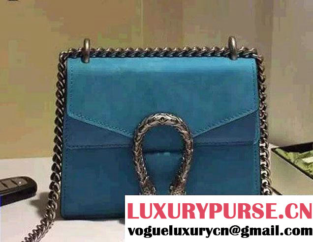 Gucci Mini Dionysus Suede Shoulder Bag 421970 Turquoise 2016