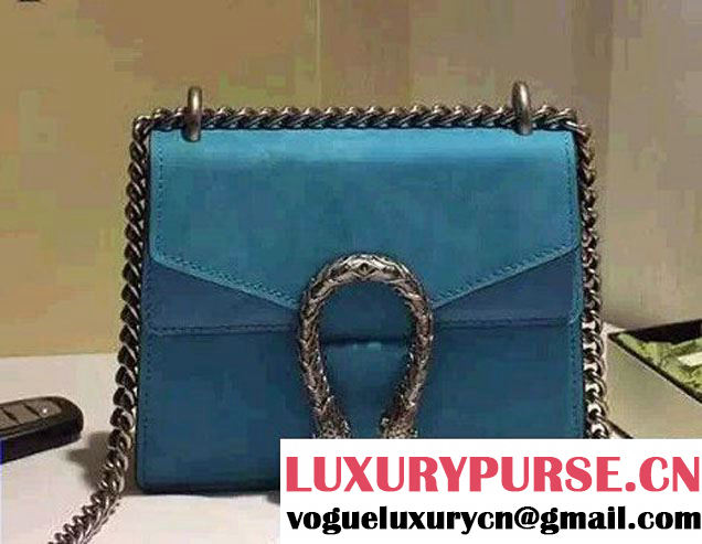 Gucci Mini Dionysus Suede Shoulder Bag 421970 Turquoise 2016