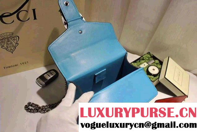 Gucci Mini Dionysus Suede Shoulder Bag 421970 Turquoise 2016