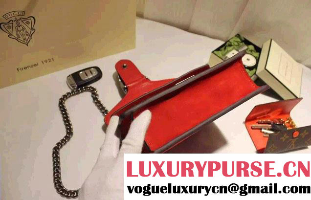 Gucci Mini Dionysus Suede Shoulder Bag 421970 Red 2016