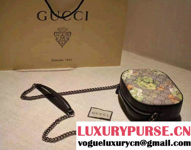 Gucci GG Blooms Mini Chain Shoulder Camera Bag 409535 2016
