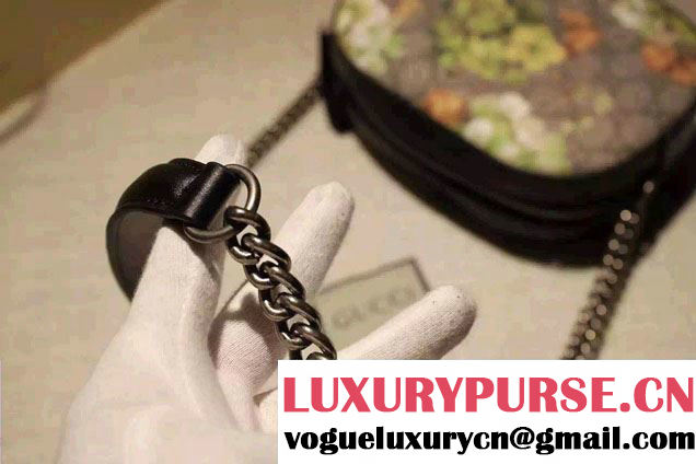 Gucci GG Blooms Mini Chain Shoulder Camera Bag 409535 2016