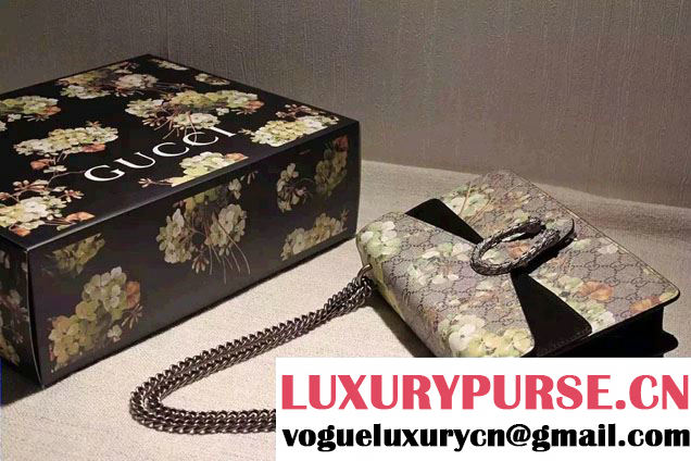 Gucci Dionysus GG Green Blooms Shoulder Bag 400235 2016