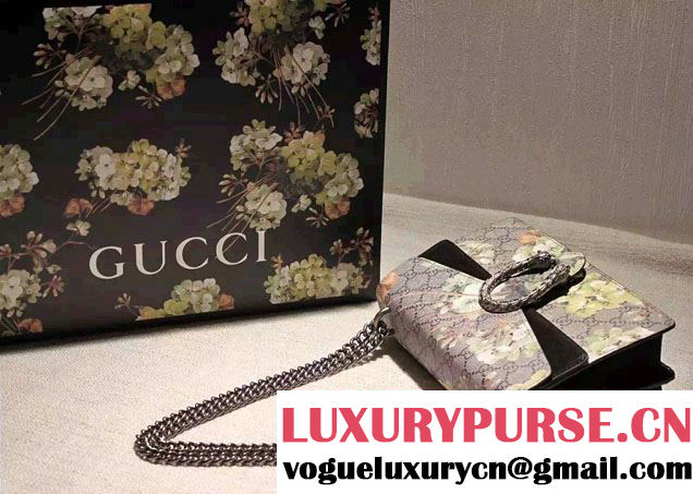 Gucci Dionysus GG Green Blooms Shoulder Bag 400249 2016