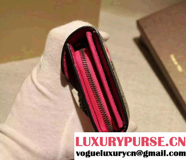 Gucci Dionysus GG Red Blooms Supreme Chain Shoulder Wallet 404141 2016