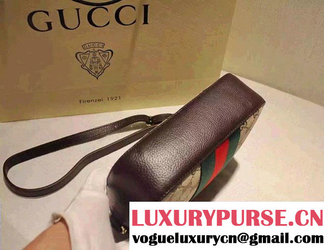 Gucci Golden Bee Embroidery Original GG Canvas Shoulder Bag 412008 2016