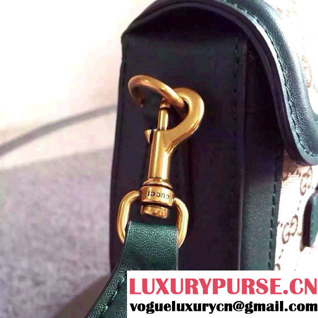 Gucci Lady Web GG Canvas Shoulder Bag 383848 Green 2016