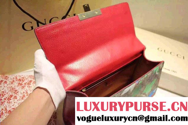 Gucci Tian GG Padlock Shoulder Bag 409486 2016