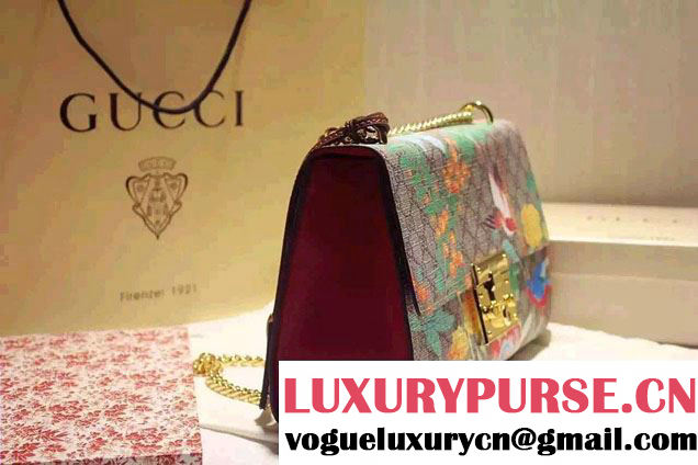 Gucci Tian GG Padlock Shoulder Bag 409486 2016