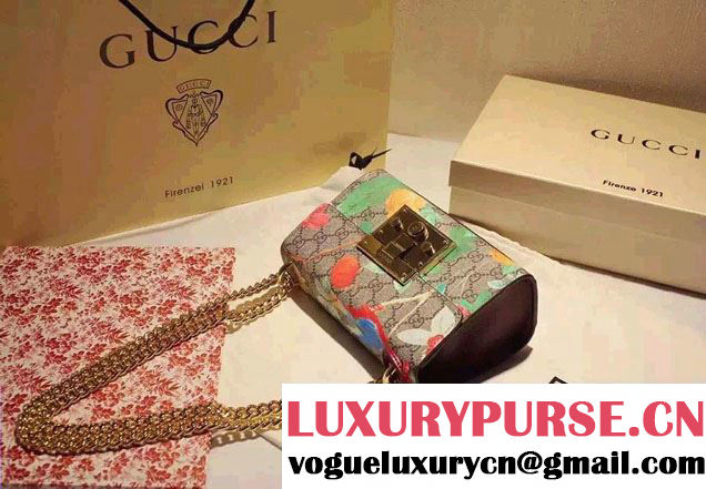Gucci Tian GG Padlock Shoulder Small Bag 409487 2016