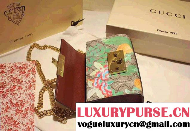 Gucci Tian GG Padlock Shoulder Small Bag 409487 2016