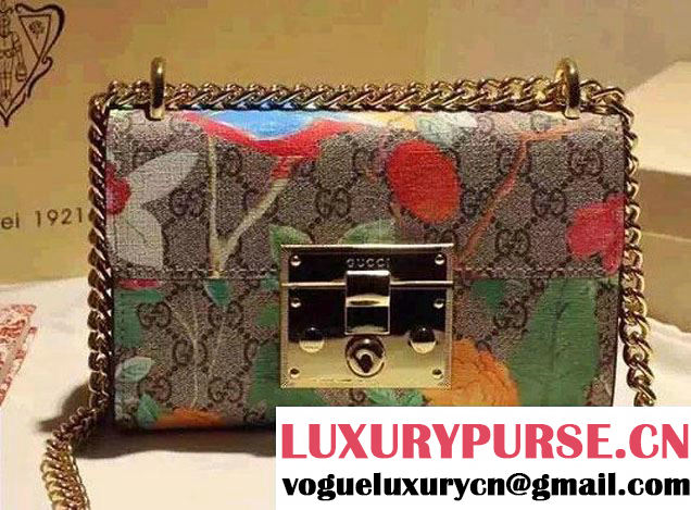 Gucci Tian GG Padlock Shoulder Small Bag 409487 2016
