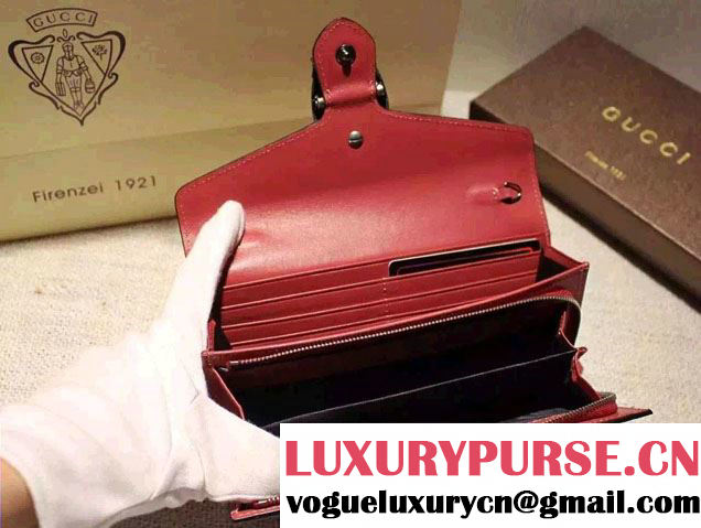 Gucci Dionysus Blooms Print Chain Shoulder Wallet 404141 Red 2016