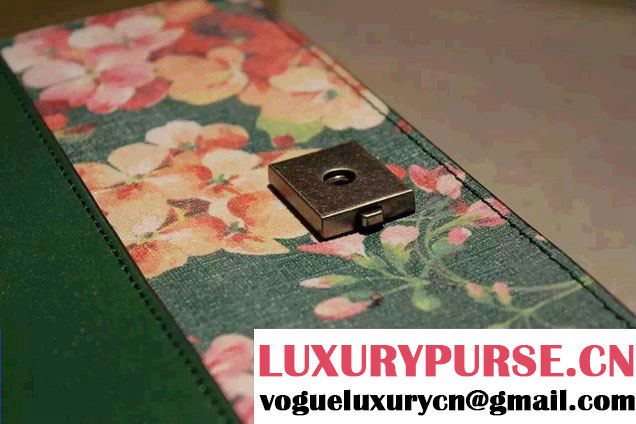 Gucci Dionysus Blooms Print Leather Shoulder Bag 400249 Green 2016
