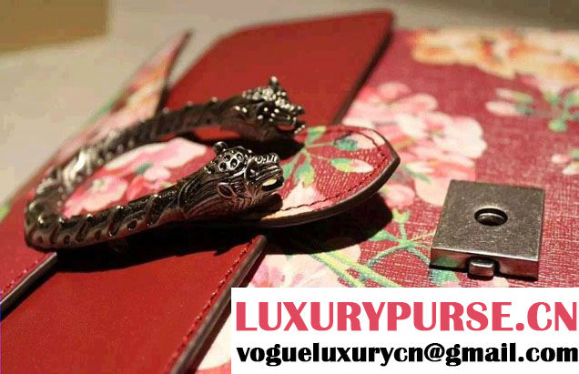 Gucci Dionysus Blooms Print Leather Shoulder Bag 400249 Red 2016