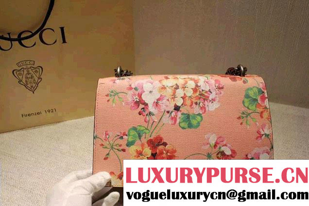 Gucci Dionysus Blooms Print Leather Shoulder Bag 400249 Pink 2016