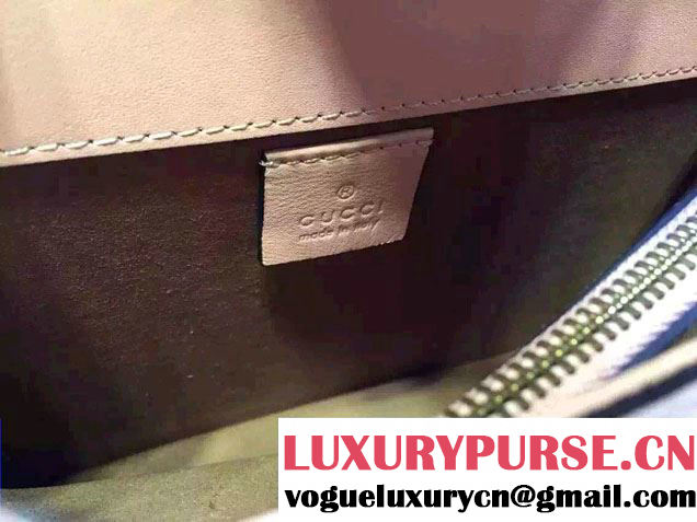 Gucci Heart Leather Shoulder Bag 413719 Pink 2016
