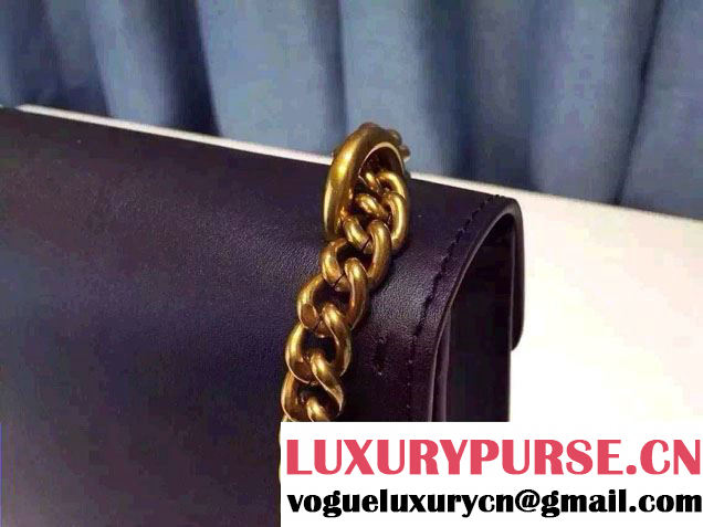 Gucci Heart Leather Shoulder Bag 413719 Black 2016