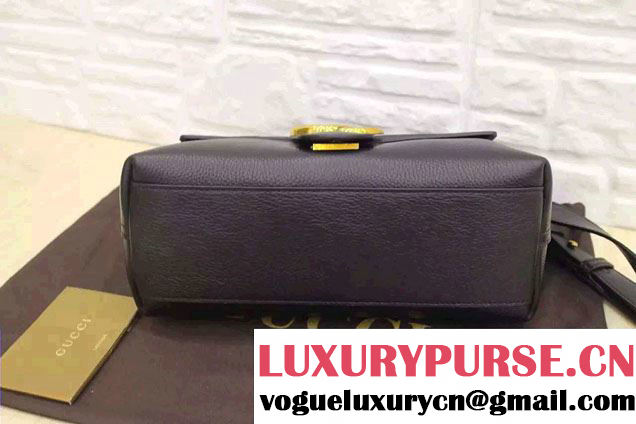 Gucci GG Marmont Leather Shoulder Large Bag 400245 Black