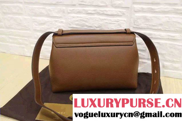 Gucci GG Marmont Leather Shoulder Large Bag 400245 Brown